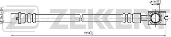 Zekkert BS-9243 - Тормозной шланг autosila-amz.com