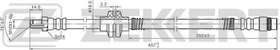 Zekkert BS-9213 - Тормозной шланг autosila-amz.com