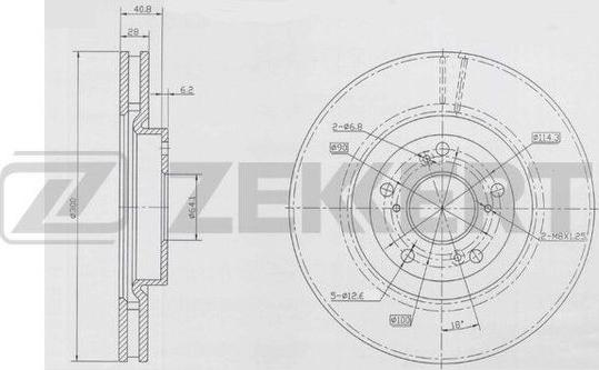 Zekkert BS-5920 - Тормозной диск autosila-amz.com