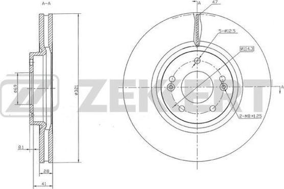 Zekkert BS-5426 - Тормозной диск autosila-amz.com