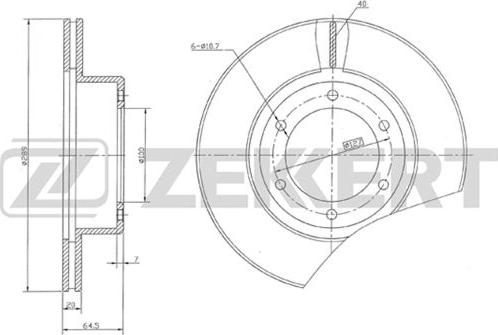 Zekkert BS-5501 - Тормозной диск autosila-amz.com