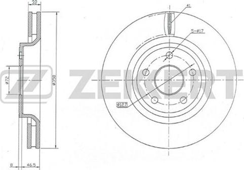 Zekkert BS-5646 - Тормозной диск autosila-amz.com