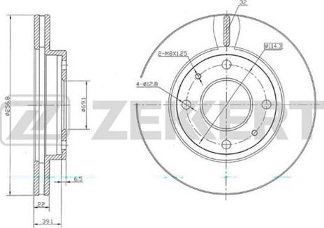 Zekkert BS-5680 - Тормозной диск autosila-amz.com