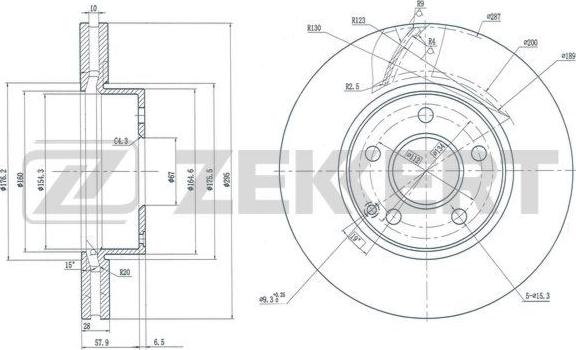 Zekkert BS-5625 - Тормозной диск autosila-amz.com