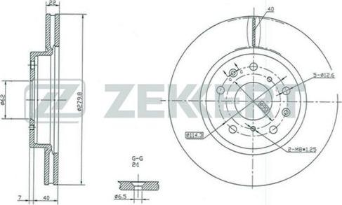Zekkert BS-5045 - Тормозной диск autosila-amz.com
