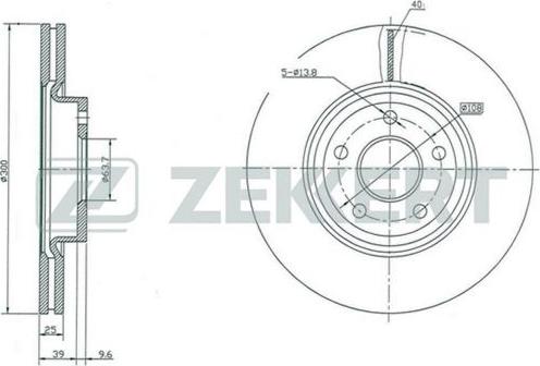Zekkert BS-5006 - Тормозной диск autosila-amz.com