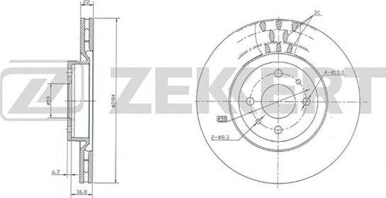 Zekkert BS-5011 - Тормозной диск autosila-amz.com