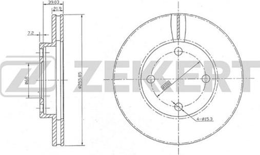 Zekkert BS-5077 - Тормозной диск autosila-amz.com