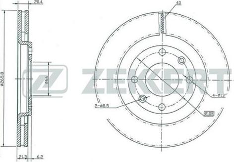 Zekkert BS-5113 - Тормозной диск autosila-amz.com