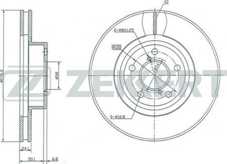 Zekkert BS-5181 - Тормозной диск autosila-amz.com