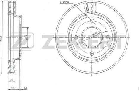 Zekkert BS-5133 - Тормозной диск autosila-amz.com
