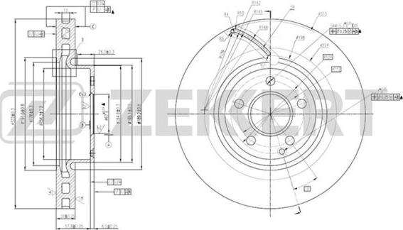 Zekkert BS-5879 - Тормозной диск autosila-amz.com