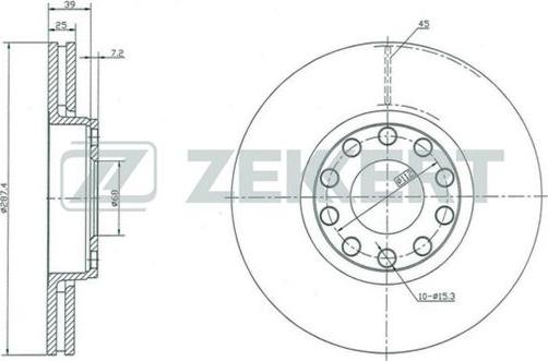 Zekkert BS-5360 - Тормозной диск autosila-amz.com