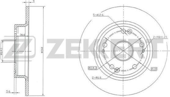 Zekkert BS-5338 - Тормозной диск autosila-amz.com