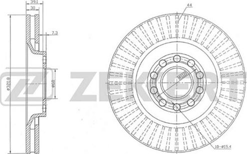 Zekkert BS-5245 - Тормозной диск autosila-amz.com