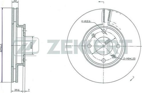 Zekkert BS-5261 - Тормозной диск autosila-amz.com