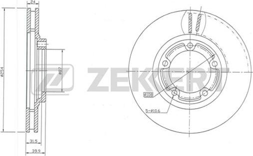 Zekkert BS-5281 - Тормозной диск autosila-amz.com