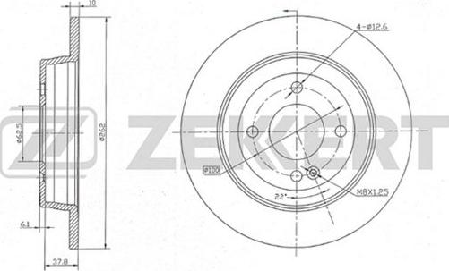 Zekkert BS-5275 - Тормозной диск autosila-amz.com