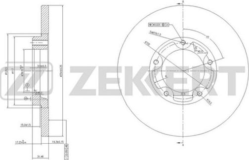 Zekkert BS-5764 - Тормозной диск autosila-amz.com