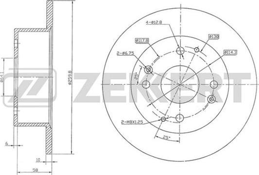 Zekkert BS-5762 - Тормозной диск autosila-amz.com