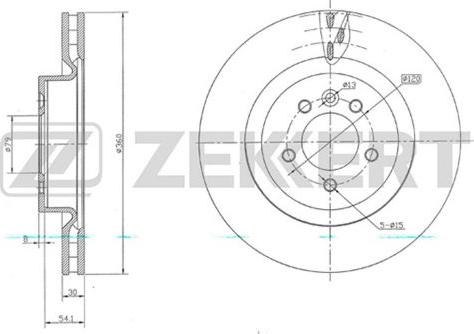 Zekkert BS-5721 - Тормозной диск autosila-amz.com