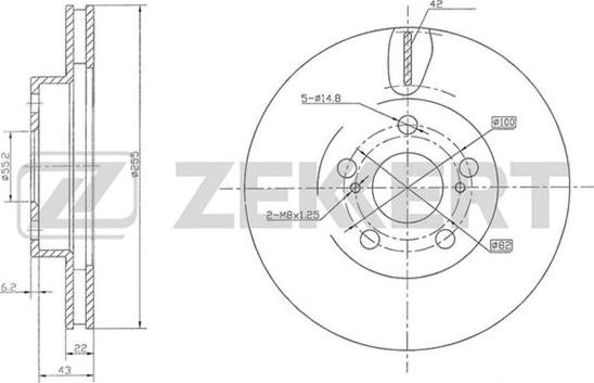 Zekkert BS-5779 - Тормозной диск autosila-amz.com