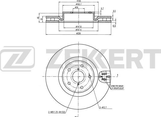 Zekkert BS-6420 - Тормозной диск autosila-amz.com