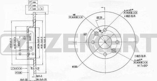 Zekkert BS-6060 - Тормозной диск autosila-amz.com