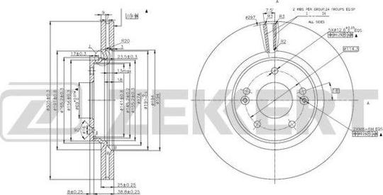 Zekkert BS-6021 - Тормозной диск autosila-amz.com