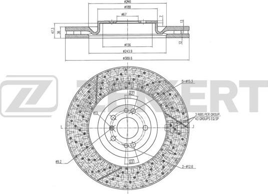 Zekkert BS-6351 - Тормозной диск autosila-amz.com
