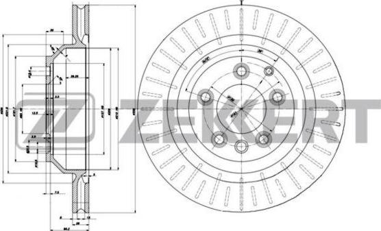 Zekkert BS-6219 - Тормозной диск autosila-amz.com