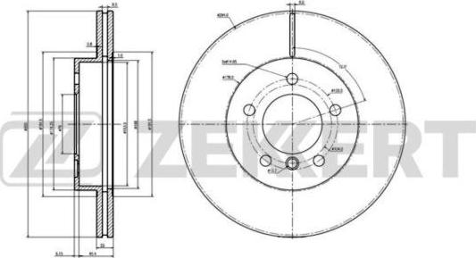 Zekkert BS-6222 - Тормозной диск autosila-amz.com
