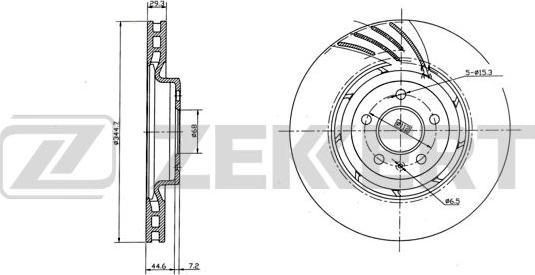 Zekkert BS-6277 - Тормозной диск autosila-amz.com