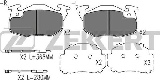 Zekkert BS-1567 - Тормозные колодки, дисковые, комплект autosila-amz.com