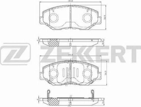 Raybestos SGD914C - Тормозные колодки, дисковые, комплект autosila-amz.com