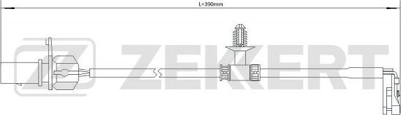 Zekkert BS-8096 - Сигнализатор, износ тормозных колодок autosila-amz.com