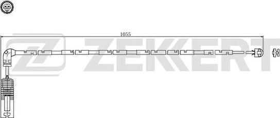 Zekkert BS-8049 - Сигнализатор, износ тормозных колодок autosila-amz.com