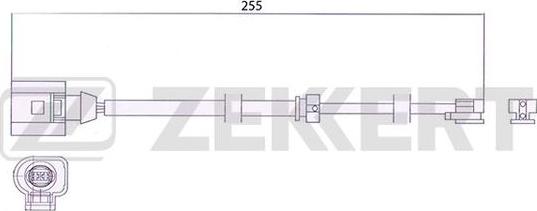 Zekkert BS-8044 - Сигнализатор, износ тормозных колодок autosila-amz.com