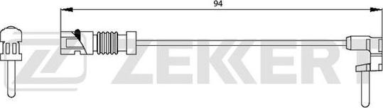 Zekkert BS-8003 - Сигнализатор, износ тормозных колодок autosila-amz.com