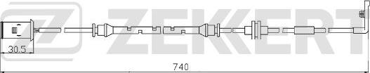 Zekkert BS-8088 - Сигнализатор, износ тормозных колодок autosila-amz.com