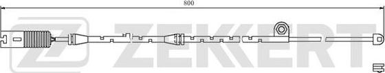 Zekkert BS-8036 - Сигнализатор, износ тормозных колодок autosila-amz.com