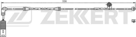 Zekkert BS-8025 - Сигнализатор, износ тормозных колодок autosila-amz.com