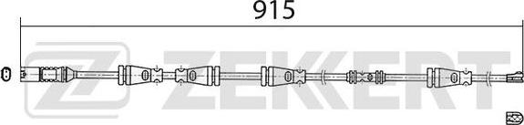 Zekkert BS-8021 - Сигнализатор, износ тормозных колодок autosila-amz.com