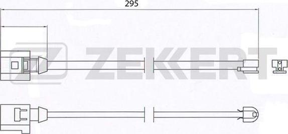 Zekkert BS-8022 - Сигнализатор, износ тормозных колодок autosila-amz.com