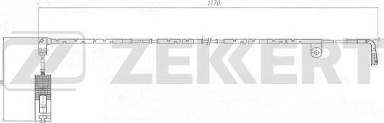 Zekkert BS-8071 - Сигнализатор, износ тормозных колодок autosila-amz.com