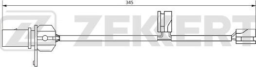 Zekkert BS-8078 - Сигнализатор, износ тормозных колодок autosila-amz.com