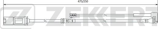 Zekkert BS-8077 - Сигнализатор, износ тормозных колодок autosila-amz.com