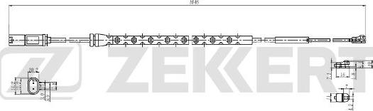 Zekkert BS-8100 - Сигнализатор, износ тормозных колодок autosila-amz.com