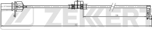 Zekkert BS-8107 - Сигнализатор, износ тормозных колодок autosila-amz.com