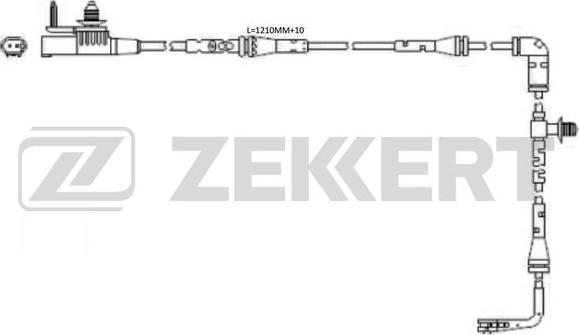 Zekkert BS-8118 - Сигнализатор, износ тормозных колодок autosila-amz.com